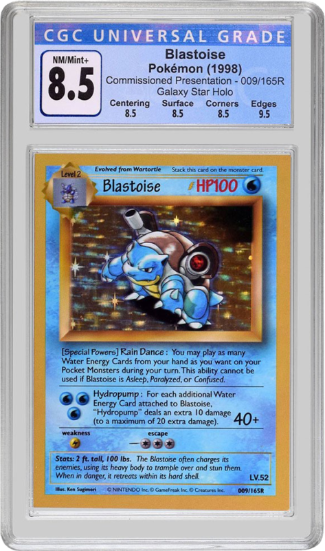 presentation blastoise card